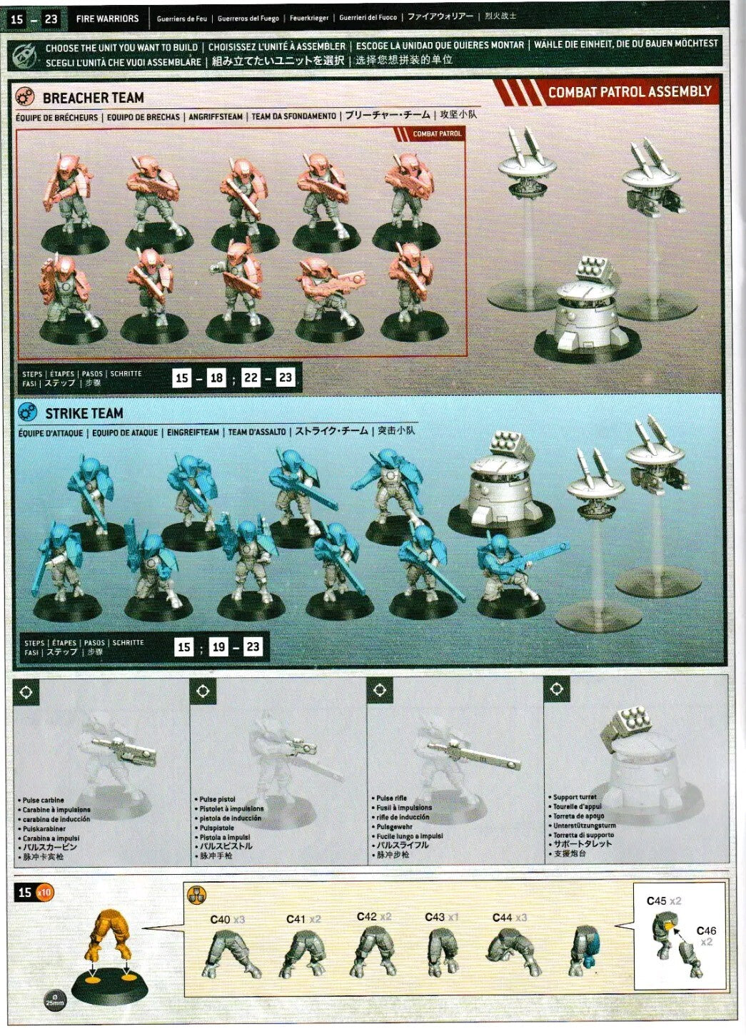 Warhammer 40K - Tau Fire Warriors Unit NEW on sprue