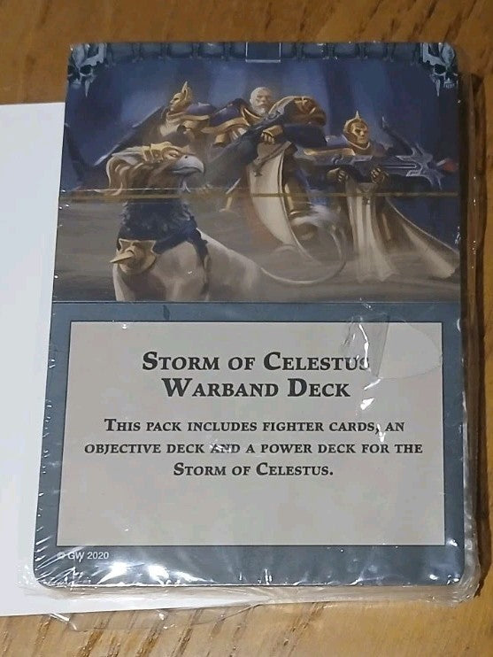 Storm of Celestus Warband Deck, Warhammer Underworlds Stormcast, NEW Sealed