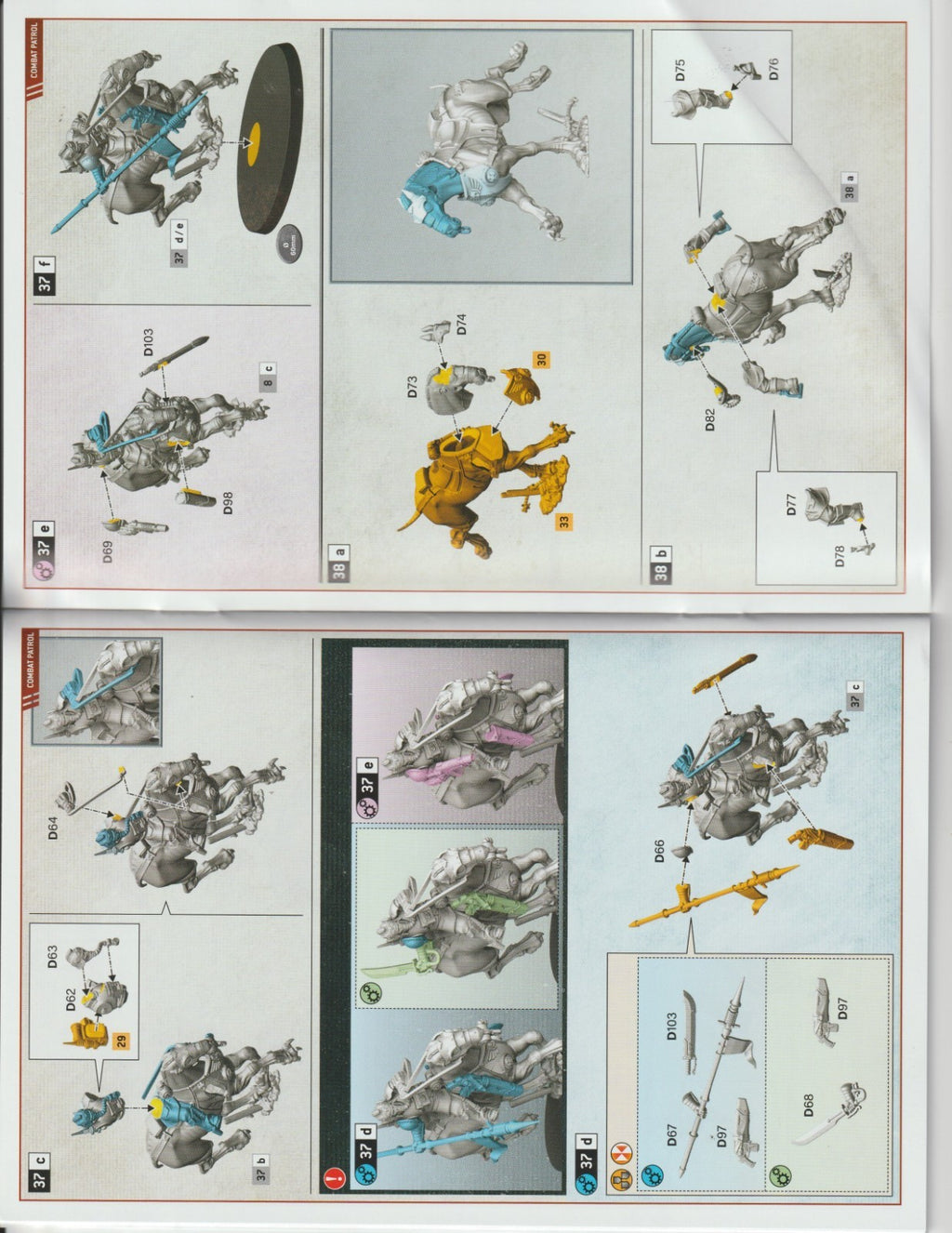 5 Krieg Death Riders - Warhammer 40k, NEW