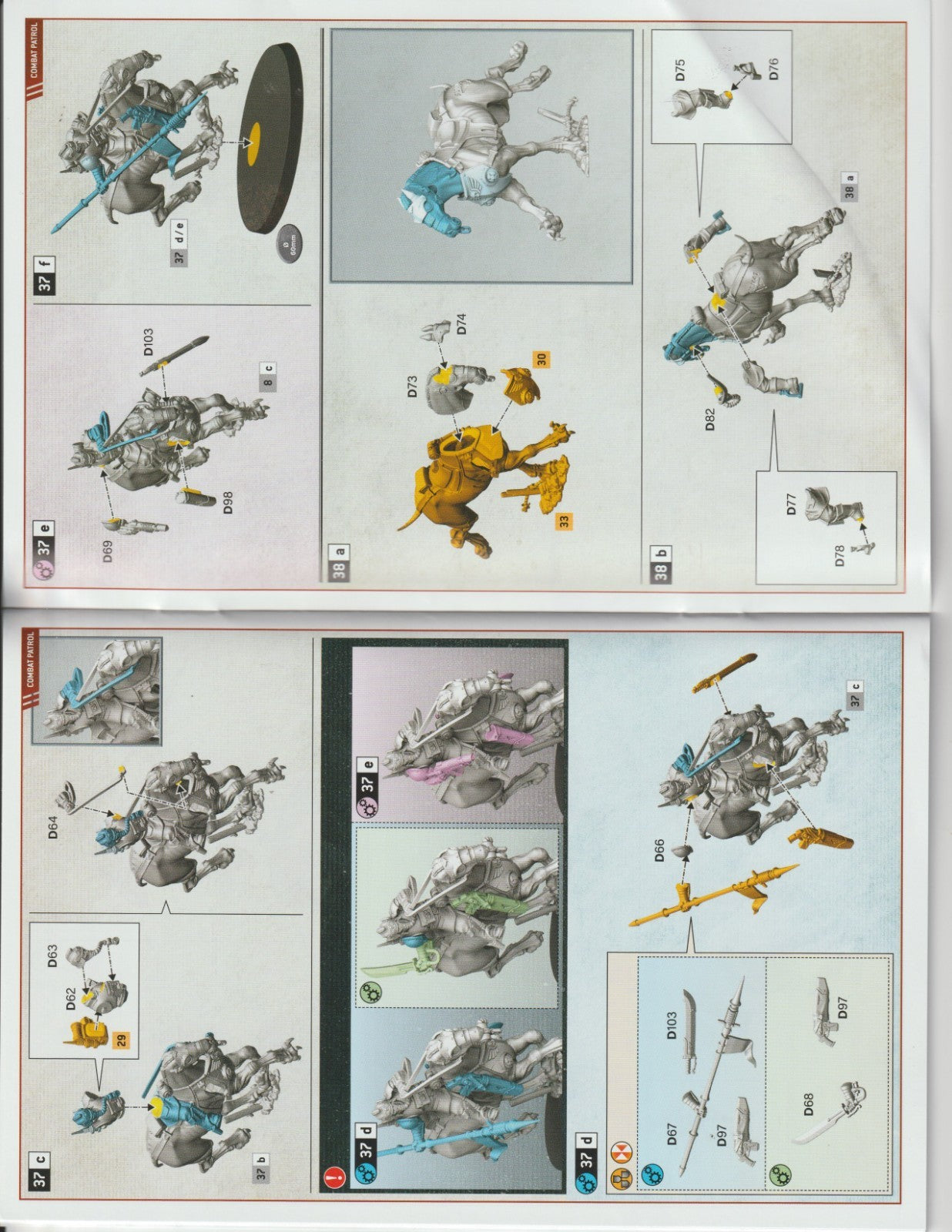 5 Krieg Death Riders - Warhammer 40k, NEW