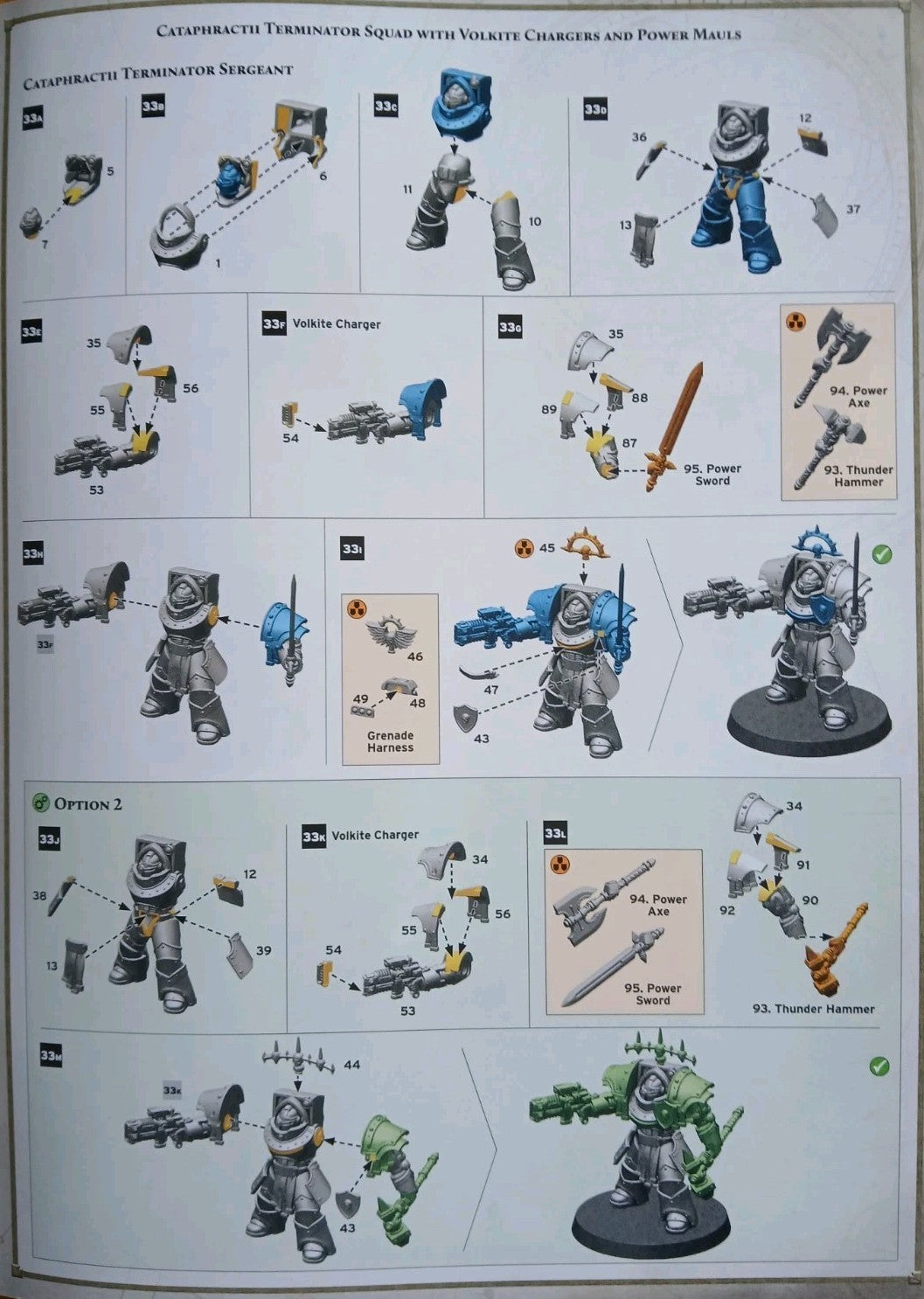 Cataphractii Terminators wth Volkite Chargers and Power Mauls, NEW Warhammer