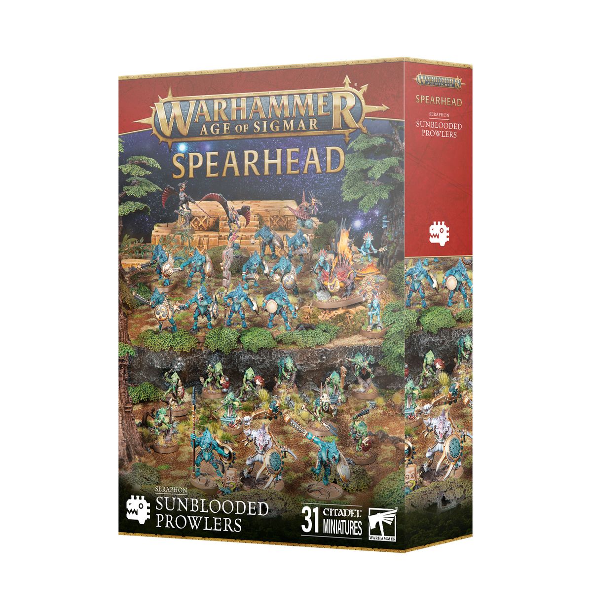 Warhammer Age of Sigmar: Spearhead : Seraphon - Sunblooded Prowlers